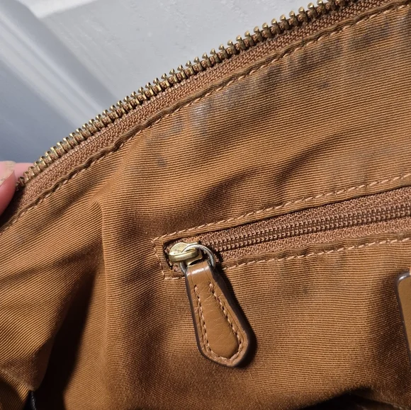 Coach Brown Pebbled Leather Kelsey Shoulder Bag - Picture 10 of 16